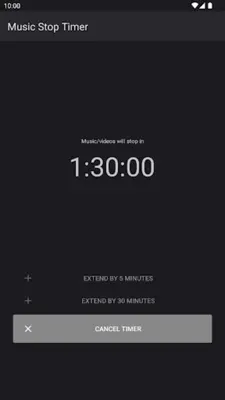 Music Stop Timer (Sleep Timer) android App screenshot 8